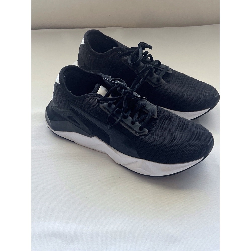 Puma Women's Cell Plastic Black/White Sneaker, Athletic‎ Shoe, Women's Size 7
